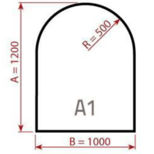Podstawa szklana pod piecyk A1